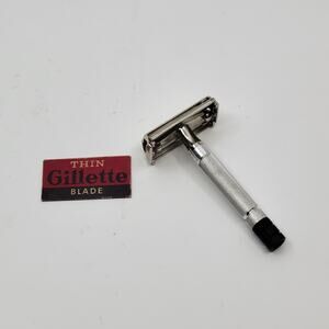 Vintage Gillette Super Speed Safety Razor W-3 1960s